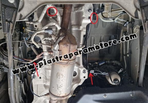 Piastra catalizzatore/cat lock di acciaio Renault Master 3