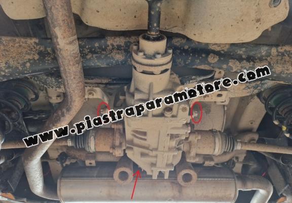 Protezione di acciaio per il differenziale Fiat Panda 4x4