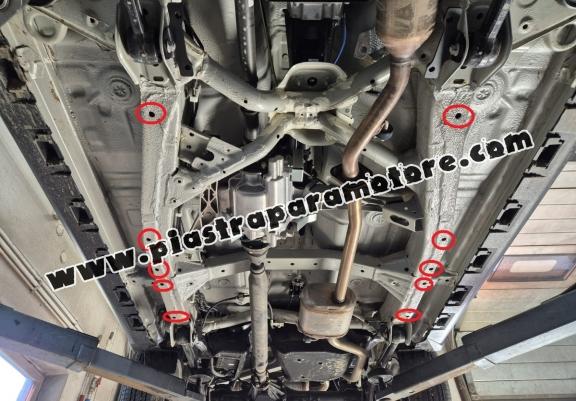 Protezione di acciaio per il  caso di trasferimento Suzuki Jimny - modello a 5 porte