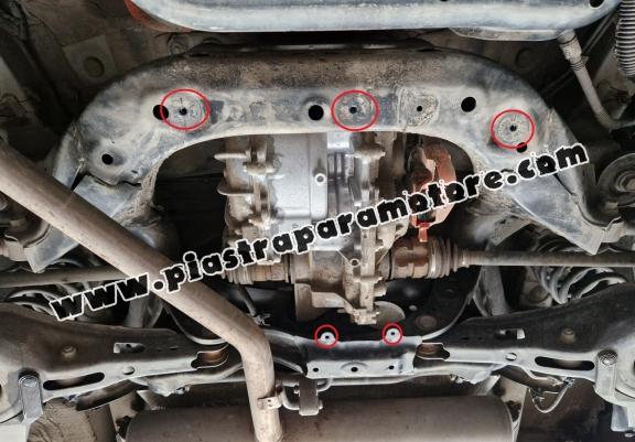 Protezione di acciaio per il differenziale Toyota RAV 4 Hybrid