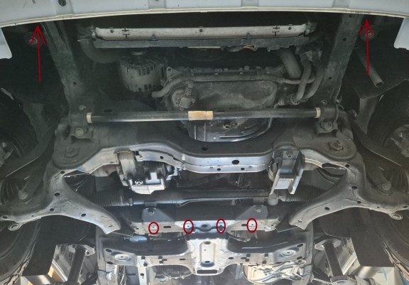 Piastra paramotore di acciaio Volkswagen Amarok