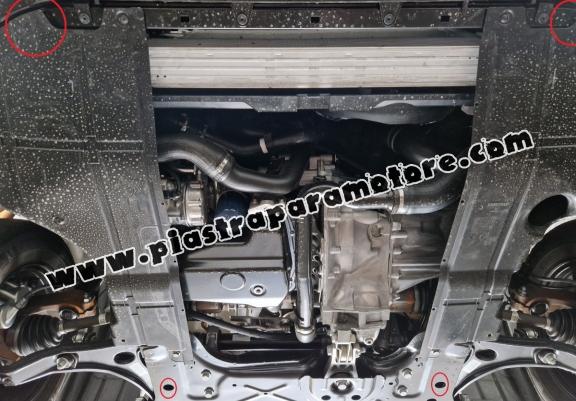 Piastra paramotore di alluminio Opel Movano C 