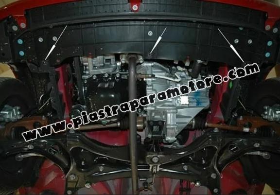 Piastra paramotore di acciaio Peugeot 107