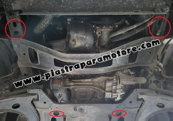 Piastra paramotore di alluminio Ford Transit 4x4