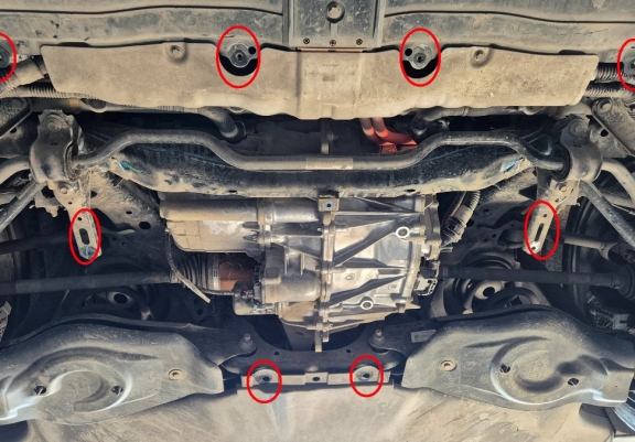 Protezione posteriore motore elettrico in alluminio – Tesla Model 3 AWD