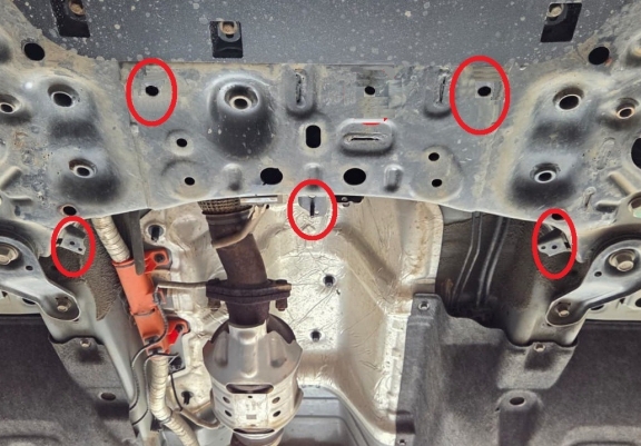 Protezione di acciaio per catalizzatore Hyundai Santa Fe