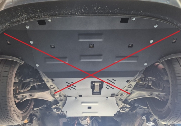 Protezione di acciaio per catalizzatore Hyundai Santa Fe