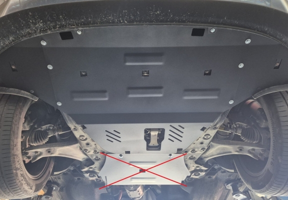 Piastra paramotore di acciaio Hyundai Santa Fe
