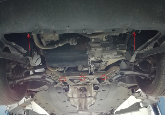 Piastra paramotore di acciaio Audi Q3