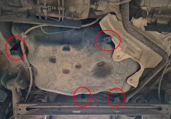Protezione di acciaio per il serbatoio Dacia Lodgy