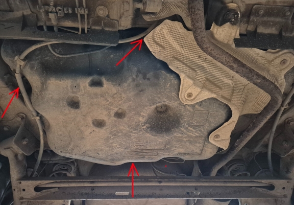 Protezione di acciaio per il serbatoio Dacia Lodgy