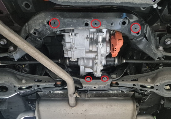 Protezione di alluminio per il differenziale  Toyota Rav4
