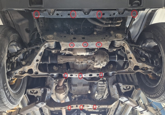 Protezione di acciaio per il cambio Baic Beijing BJ40
