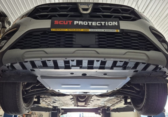 Piastra paramotore di alluminio Dacia Sandero