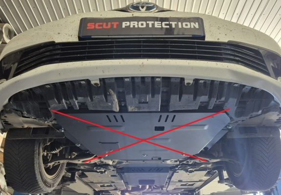 Piastra catalizzatore/cat lock di acciaio Toyota Verso-S