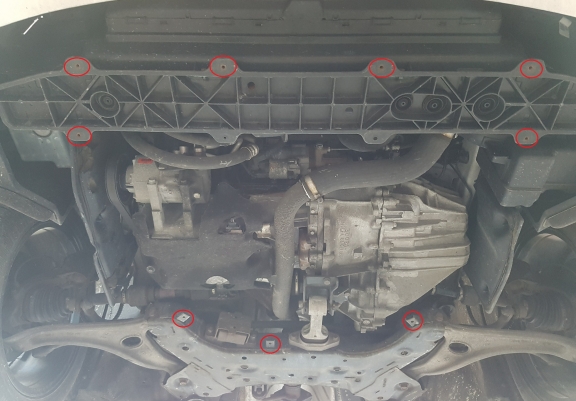 Piastra paramotore di acciaio Hyundai i40