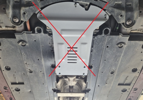 Protezione / blocco catalizzatore in alluminio per Lexus UX