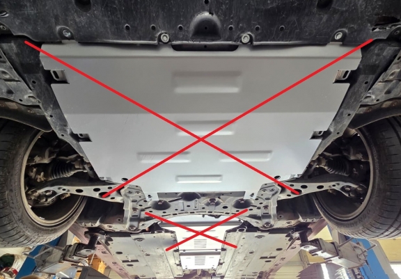 Protezione / blocco catalizzatore in alluminio per Lexus UX