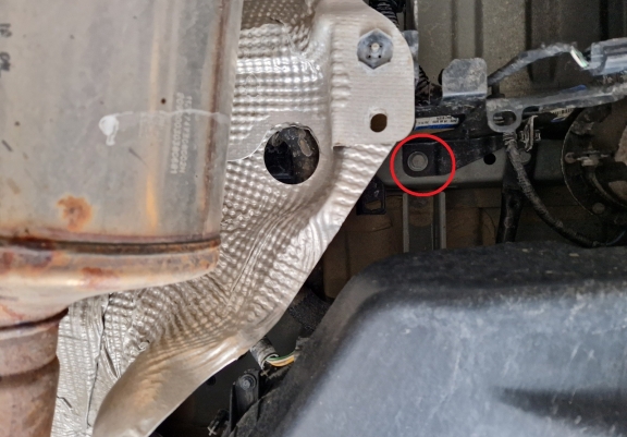 Piastra catalizzatore/cat lock di acciaio Renault Trafic