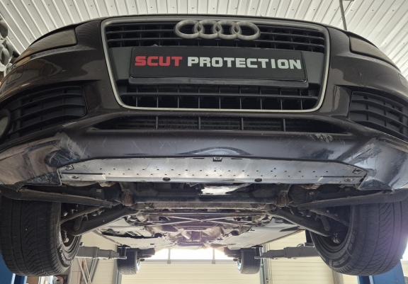 Piastra paramotore di acciaio Audi A4 B8, diesel