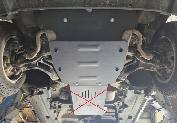 Piastra paramotore di acciaio Porsche Cayenne
