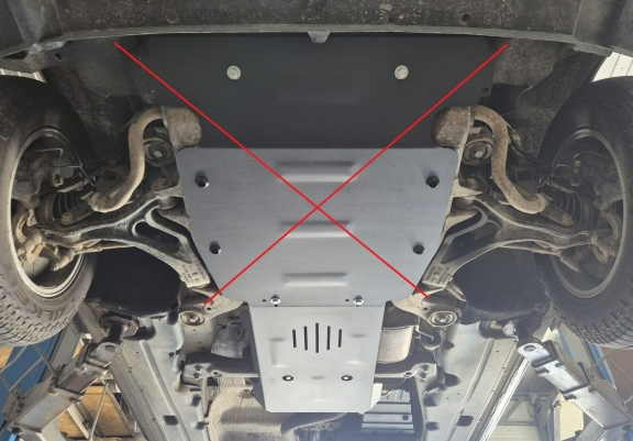 Protezione di acciaio per il cambio manuale VW Touareg 7L