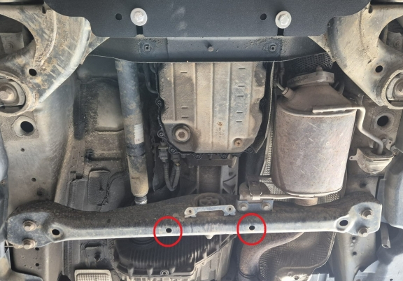 Protezione di acciaio per il cambio manuale VW Touareg 7L
