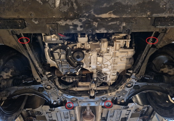 Piastra paramotore di acciaio Renault Clio 6