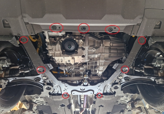 Piastra paramotore di alluminio Dacia Duster- 4x2