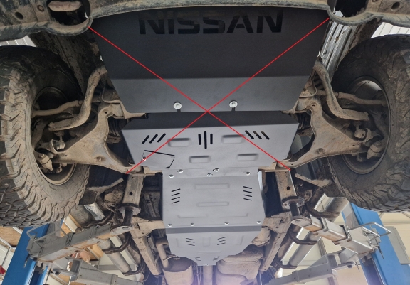 Protezione di alluminio  per il cambio Nissan Pathfinder