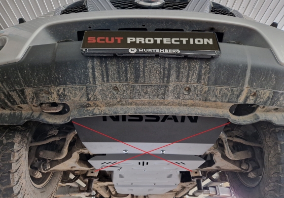 Protezione di alluminio  per il cambio Nissan Pathfinder