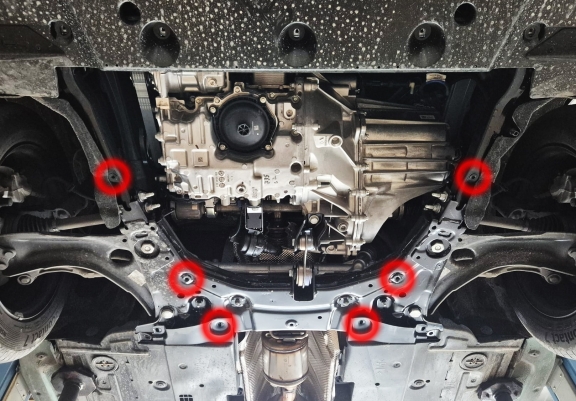 Piastra paramotore di acciaio Renault Clio 6