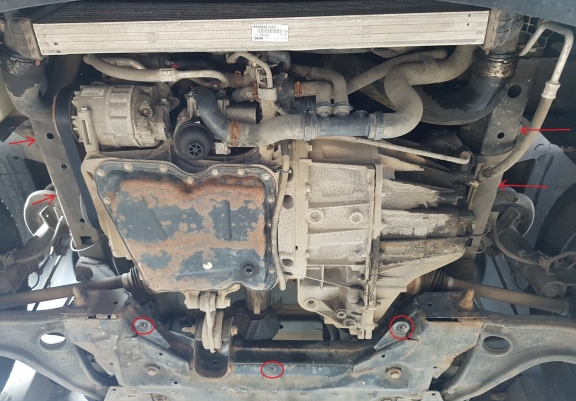 Piastra paramotore di Alluminio Nissan NV400