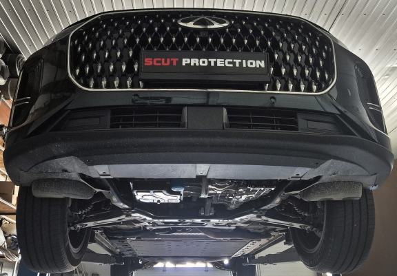 Piastra paramotore di acciaio Chery Tiggo 9