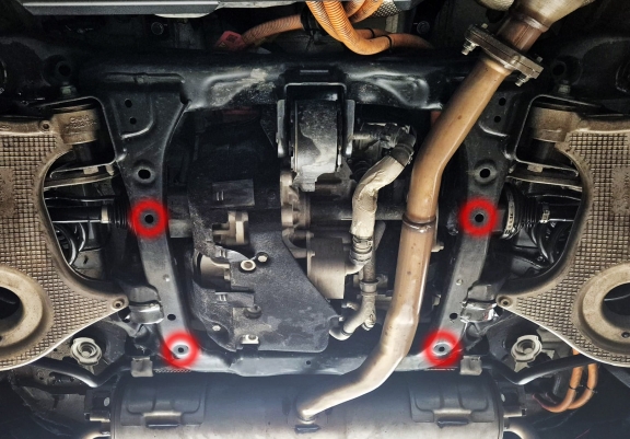 Protezione di acciaio per il differenziale Chery Tiggo 9