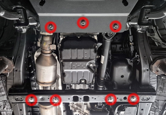 Protezione di acciaio per il cambio Toyota Hilux