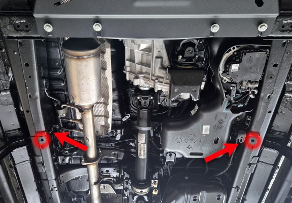 Protezione di acciaio per il differenziale Toyota Hilux