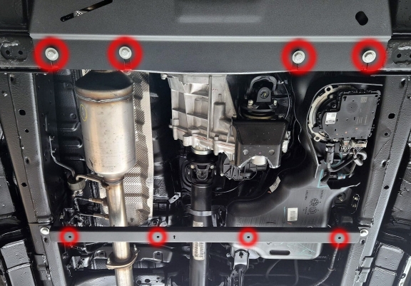 Protezione di acciaio per il differenziale Toyota Hilux