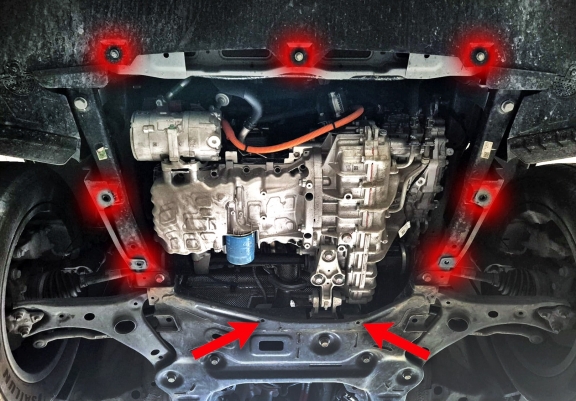 Piastra paramotore di alluminio Chery Tiggo 4
