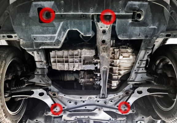 Piastra paramotore di acciaio Citroen C4 Aircross